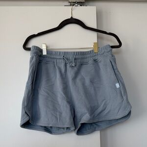 Dusty Blue Azure Fit Athleisure Shorts